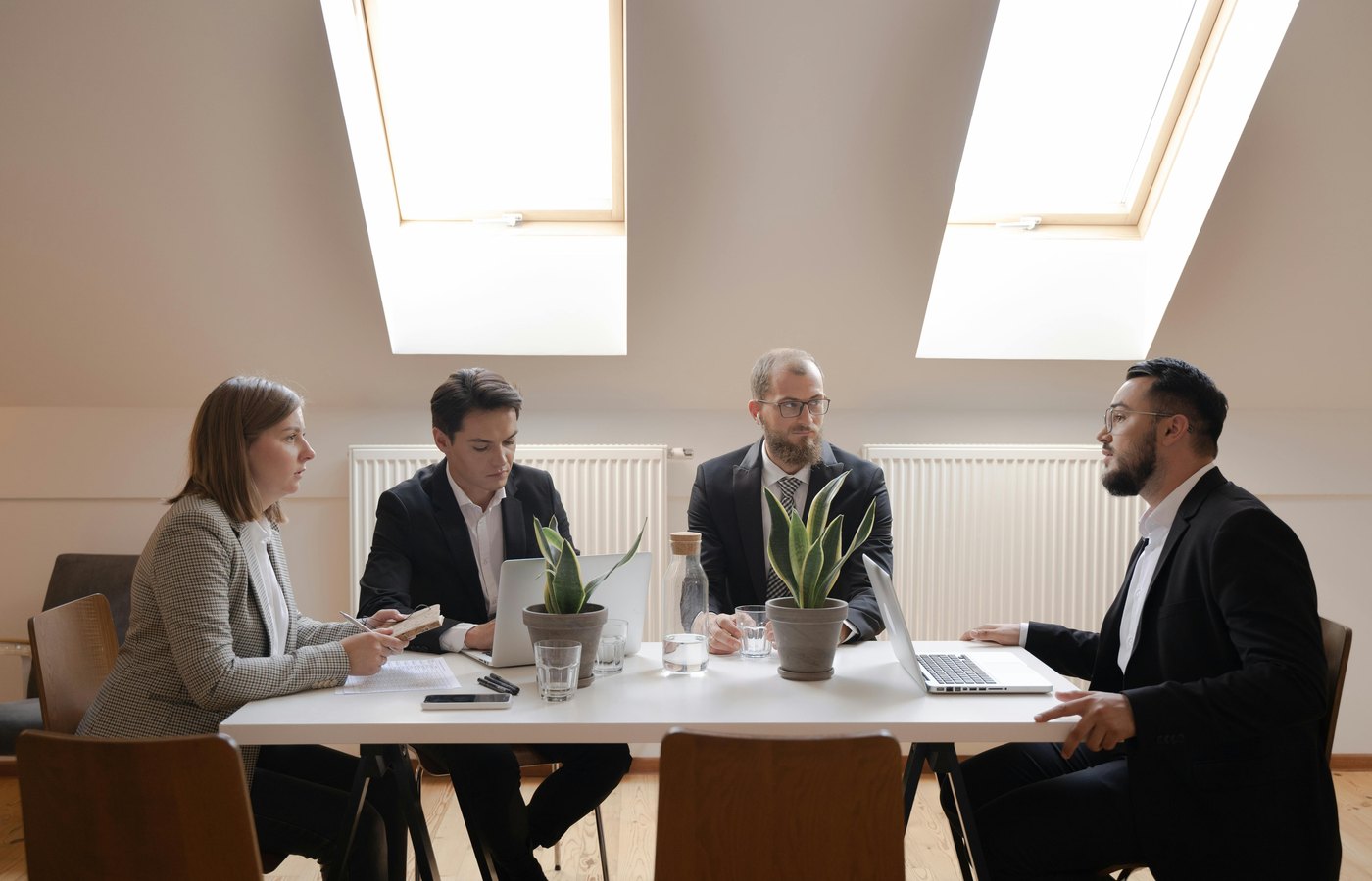 Professional business gathering in a meeting environment
